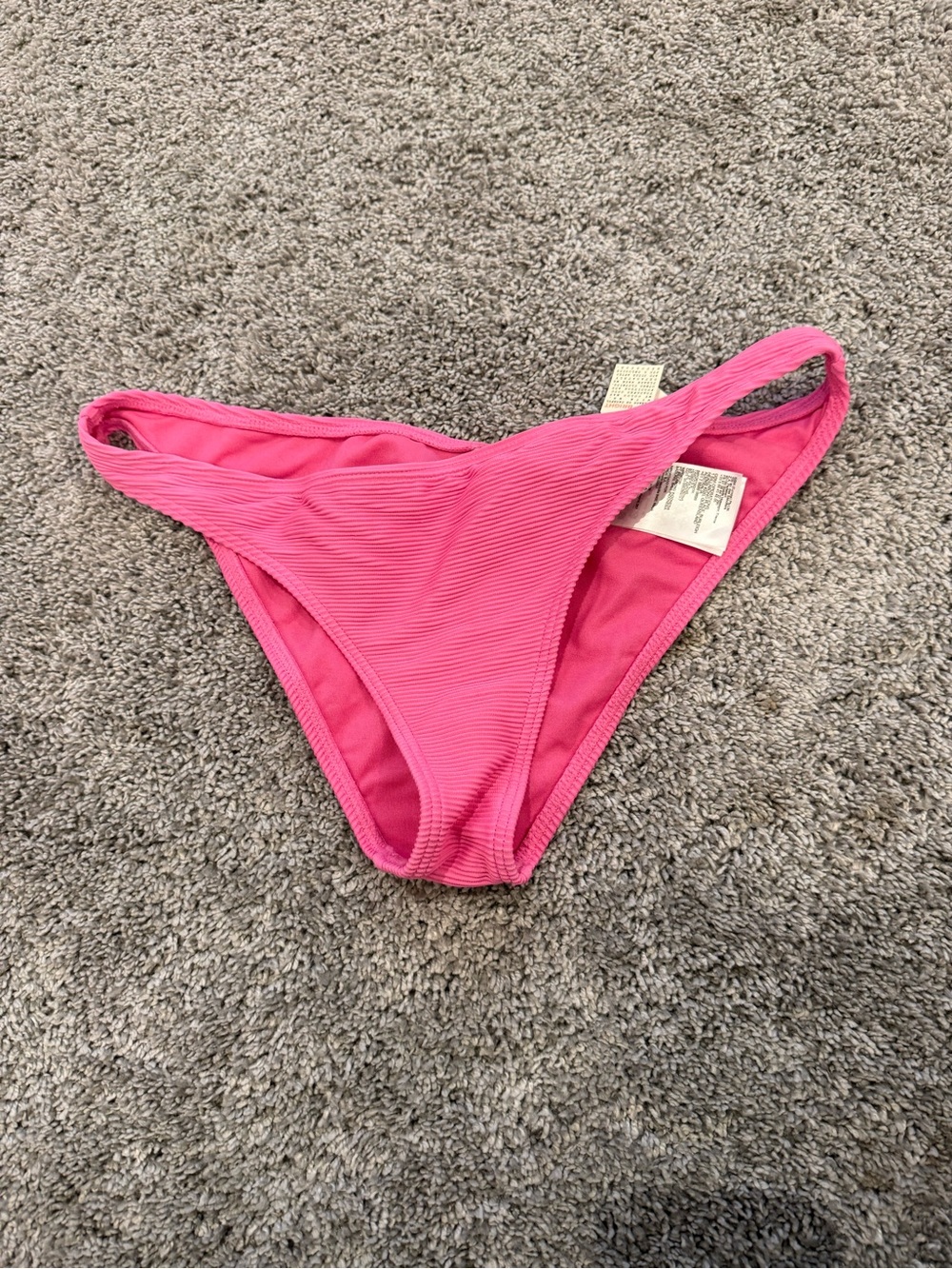Billabong Hot Pink Ribbed Bikini Bottom